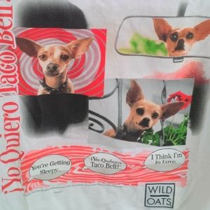 90's Vinatge taco bell chihuahua talking  tshirt